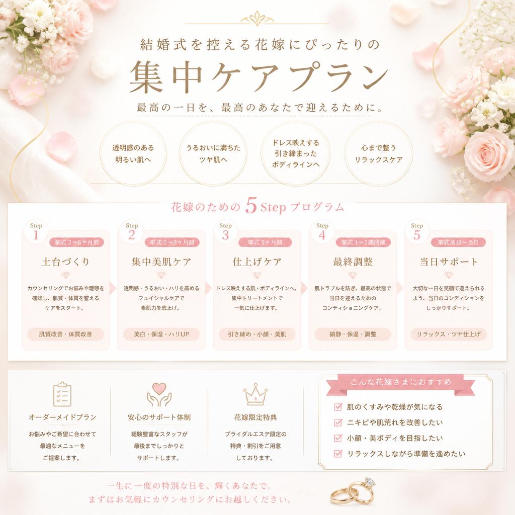 ブライダルに向けた特別プラン