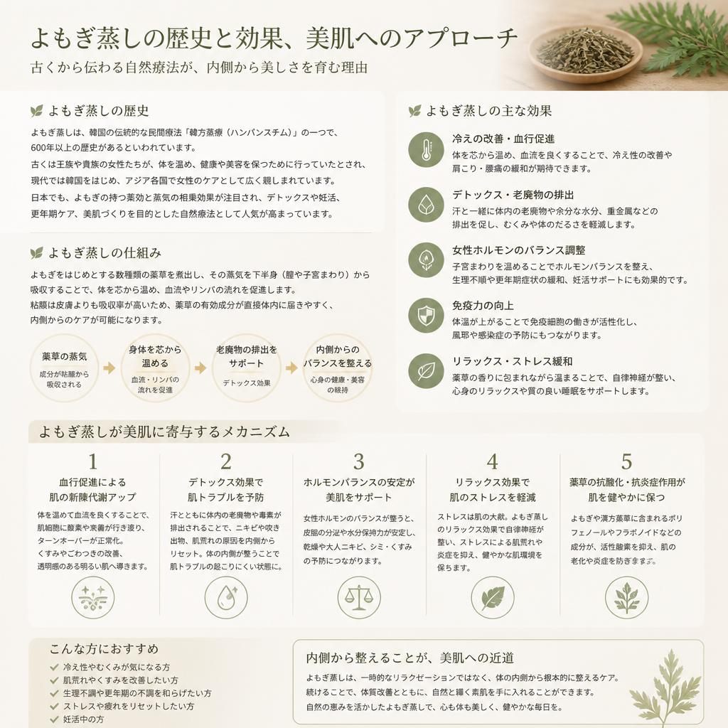 よもぎ蒸しとは？