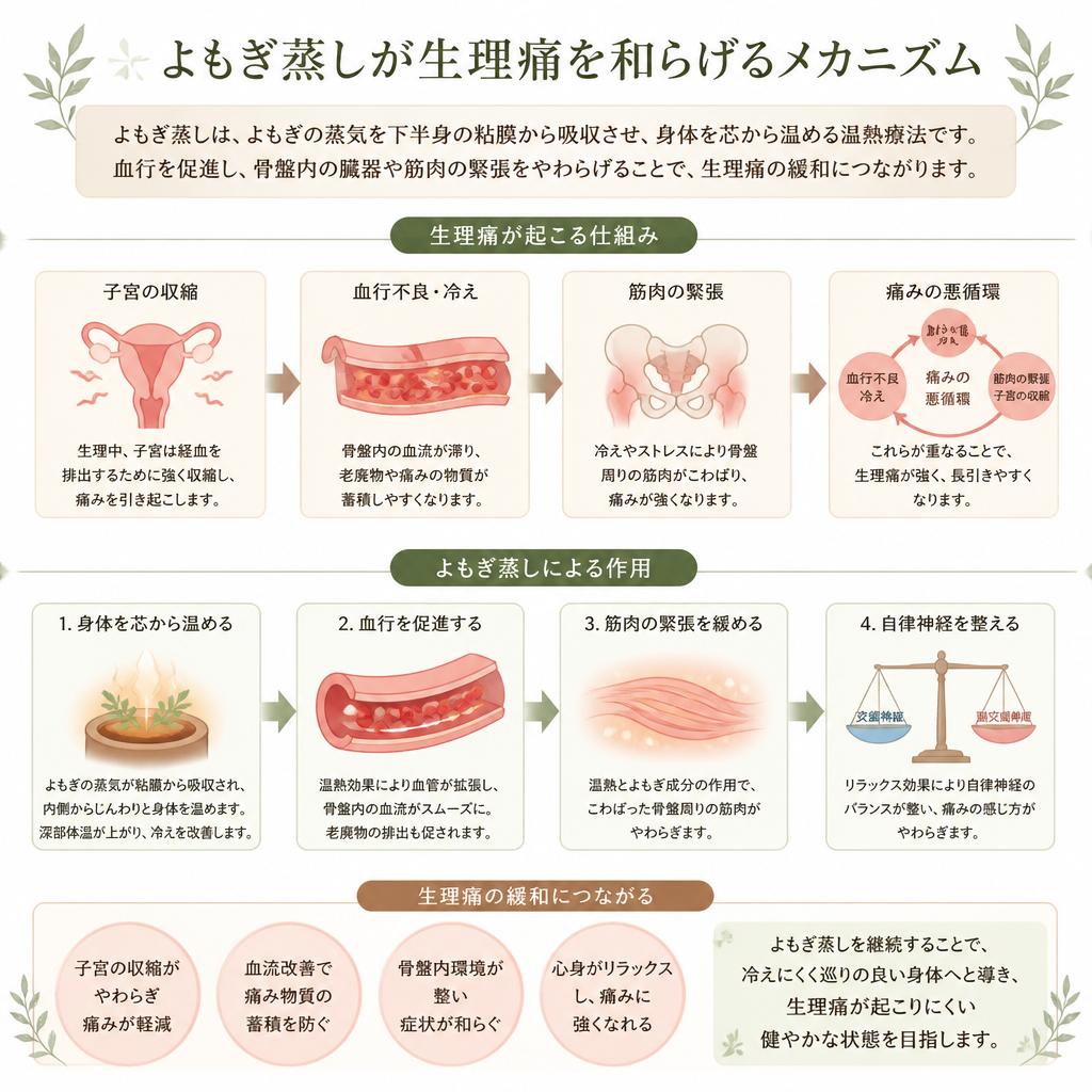 よもぎ蒸しの効果